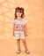 Conjunto Infantil Feminino Batinha e Short Off Joaninha