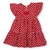 Vestido Infantil de Babados com Detalhe nas Costas Tricoline Vermelho com Bolinhas Brancas - comprar online