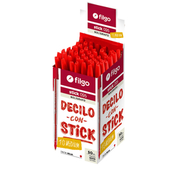 BOLIGRAFO FILGO STICK 026 ROJO x 50un