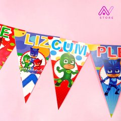 Banderin Feliz Cumple PJ Mask