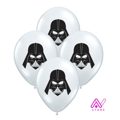 Globos Star Wars mascara x5 u.