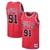 Regata NBA Mitchell & Ness - Chicago Bulls Retro 1997-1998 Vermelha - Rodman #91