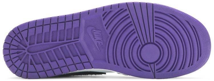 Purple sole store jordans