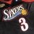 Regata NBA Mitchell & Ness Retrô - Philadelphia 76ers 2000-2001 - Preta - Iverson #3 - loja online