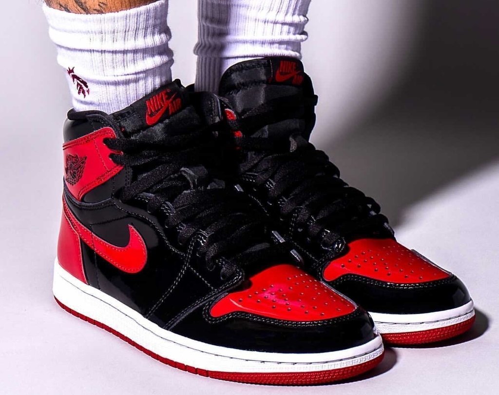 Tênis Air Jordan 1 Retro High OG Patent 'Bred'