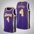 Regata NBA JORDAN BRAND Swingman - Los Angeles Lakers City Roxa - Caruso #4