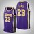 Regata NBA JORDAN BRAND Swingman - Los Angeles Lakers City Roxa - James #23