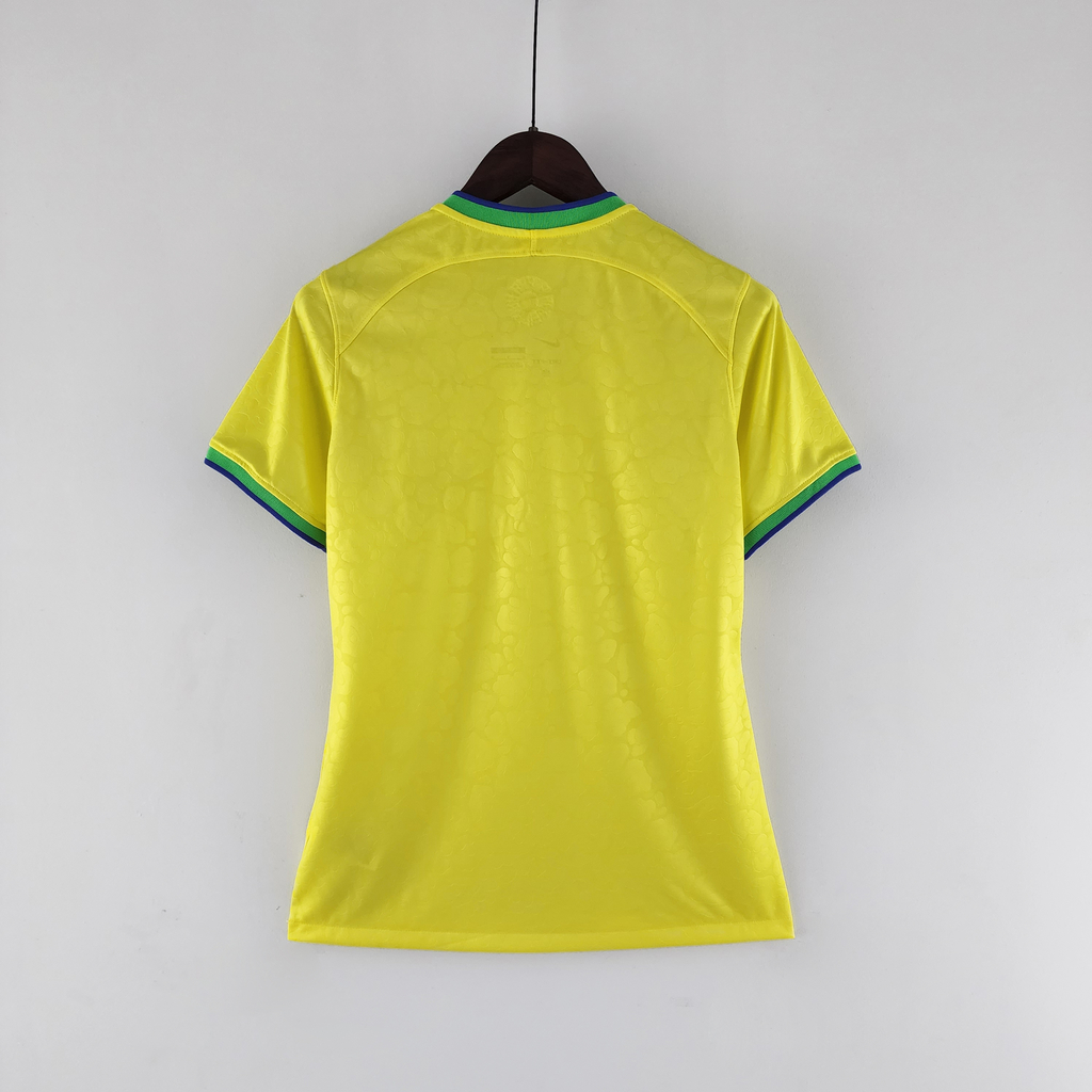 Camisa Nike - Brasil - 2022 - Feminina Amarela - Copa do Mundo Catar 2022