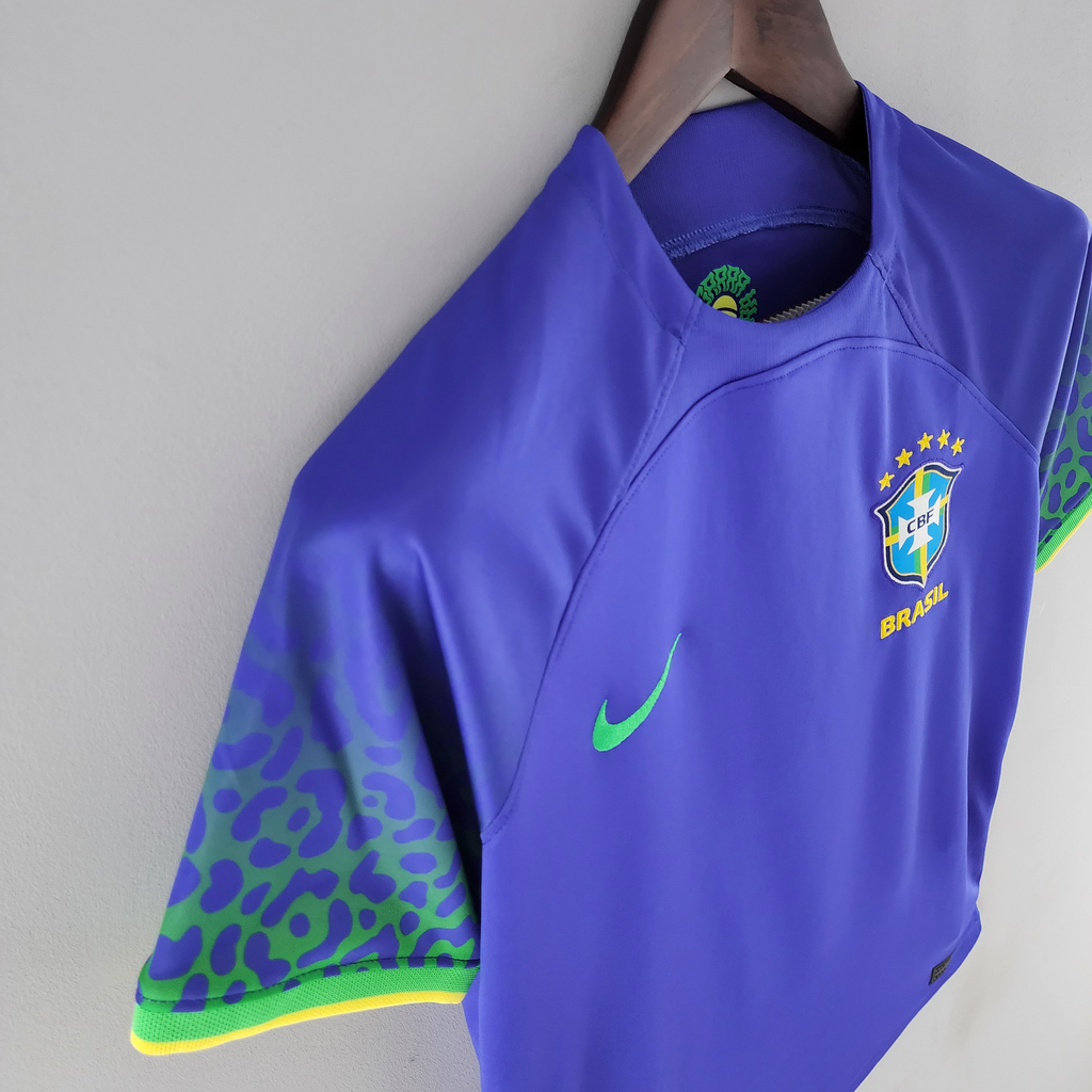 Camisa Nike - Brasil - 2022 - Feminina Azul - Copa do Mundo Catar 2022