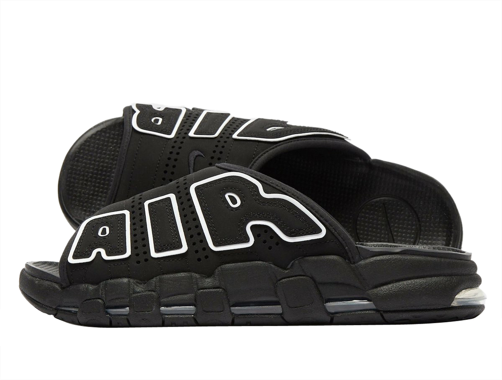 Chinelo Nike Air More Uptempo Slide Black
