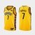 Regata NBA Nike Swingman - Brooklyn Nets Bed-Stuy 20/21- Durant #7 Amarela