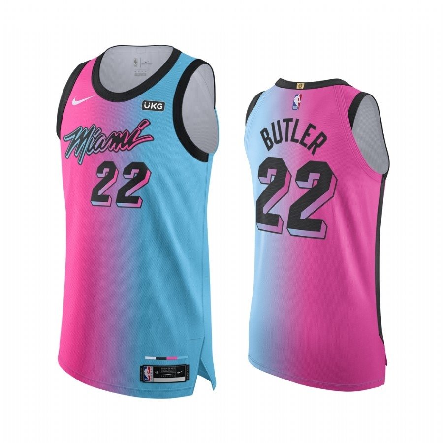 Personalized Miami Heat Any Name 00 Nba 2020 City Edition Split Pink Blue  Jersey Inspired Style Bomber Jacket - Teeruto