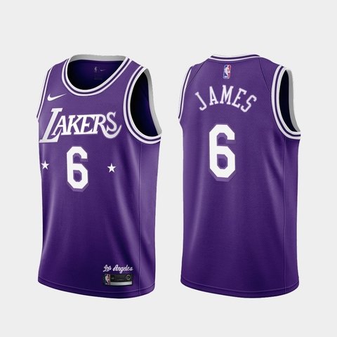 21-22 City Edition NBA Lakers Purple #0 Jersey-311,Los Angeles Lakers