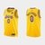 Regata NBA Nike 75ºaniversario DIAMONT EDITION Swingman - Lakers Amarela 21/22 - Westbrook #0
