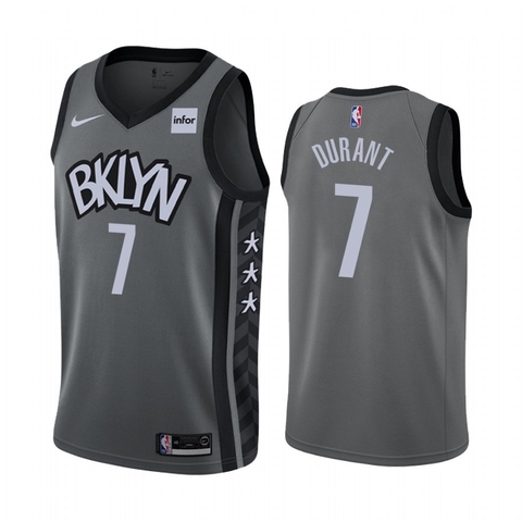 Regata NBA Nike Swingman - Brooklyn Nets Cinza - Durant #7