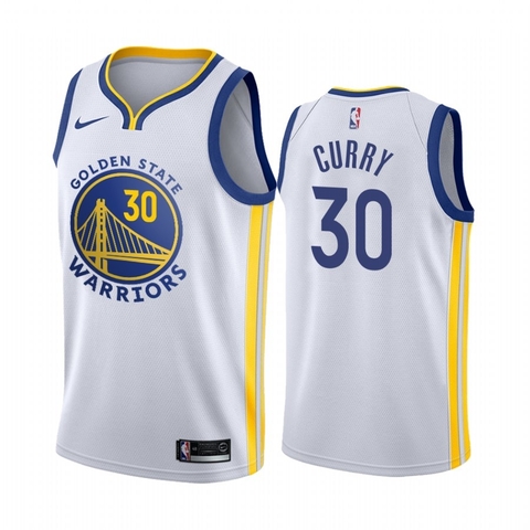 Regata NBA Nike Swingman - Golden State Warriors Branca - Curry #30