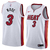 Regata NBA Nike Swingman - Miami Heat Branca - Wade #3