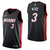 Regata NBA Nike Swingman - Miami Heat Preta - Wade #3