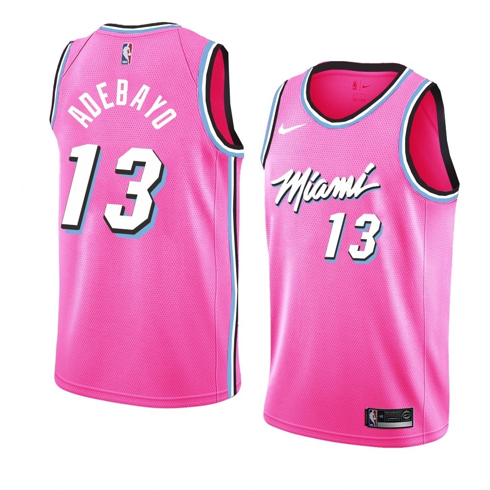 Regata NBA Nike Swingman Miami Heat Vice City Pink Adebayo 13