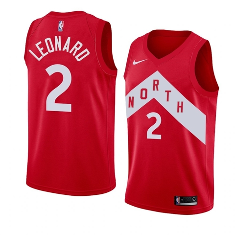 Regata NBA Nike Swingman Toronto Raptors North Vermelha Leonard 2