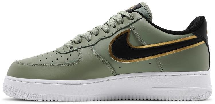 Nike Air Force 1 Low '07 LV8 Double Swoosh - Oil Green / Gold