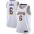 Regata NBA Nike Swingman - Los Angeles Lakers Branca - James #6