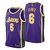 Regata NBA JORDAN BRAND Swingman - Los Angeles Lakers City Roxa - James #6