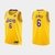 Regata NBA Nike 75ºaniversario DIAMONT EDITION Swingman - Lakers Amarela 21/22 - James #6