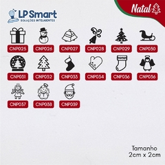 Kit Natal 6 Carimbos + Caixa de Mdf para Sacola Kraft Caixa Embalagem Envelope Tecido - comprar online