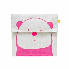 Saquinho de Lanche Flip - Panda Pink