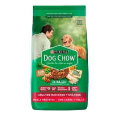 Dog Chow Doble Proteina Adulto Mediano Y Grande 1.5 kg - comprar online