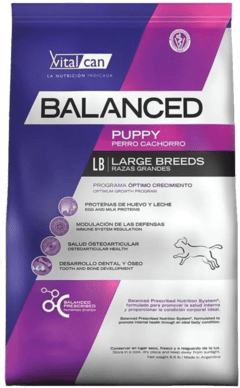Balanced Perro Cachorro Raza Grande 3 Kg