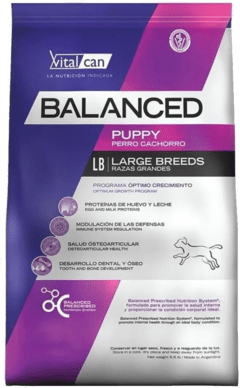 Balanced Perro Cachorro Raza Grande 20 Kg