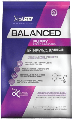Balanced Perro Cachorro Raza Mediana 3 Kg