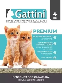 GATTINI BENTONITA AGLOMERANTES 4 kg
