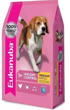 Eukanuba Weight Control Medium Breed 3kg Light Raza Mediana