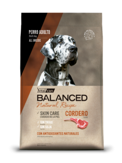 Balanced Natural Recipe Cordero 15 Kg Perro
