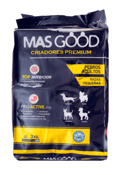 MasGood Criadores Premium Perro Adulto Raza pequeña 3Kg