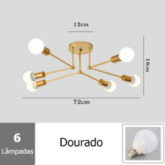 Lustre Moderno Estilo Nórdico Minimalista