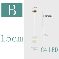 Luminária Pendente Ajustável com Globo de Vidro (25cm) en internet