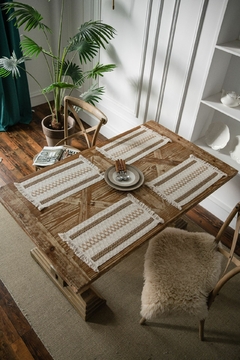 Toalha Passadeira de Mesa Bohemian Trançado