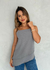 Blusa Alcinha Crepe Assimétrica Jade - loja online