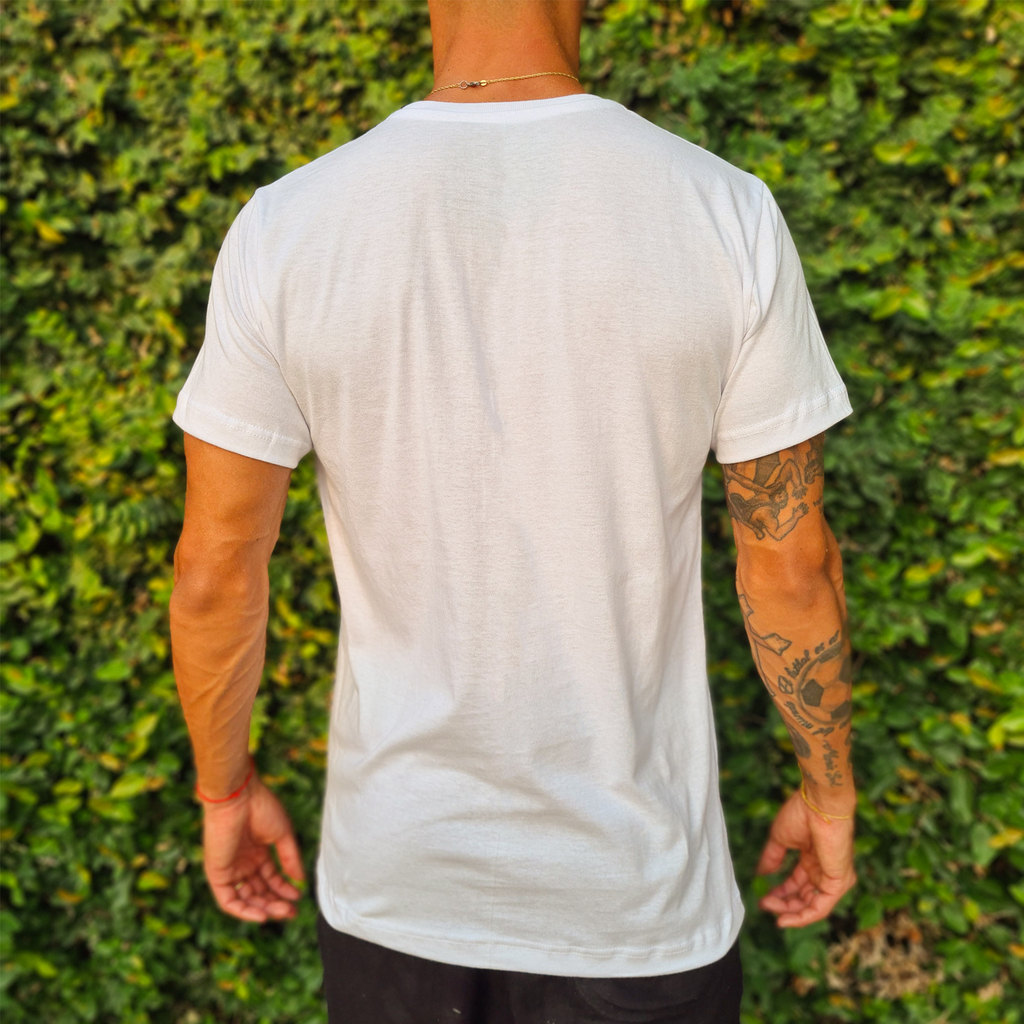 Remera blanca lisa espalda new arrivals