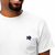 Camiseta Básica Branca Bordada Bola Presa Caphead Unissex Manga Curta 100% Algodão