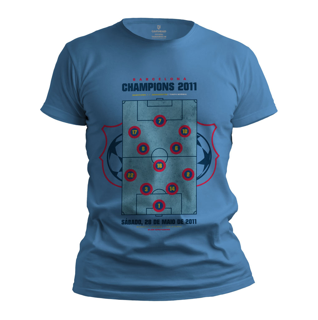 Camiseta Barcelona 2011 Campe es Hist ricos Trivela Caphead Unisex