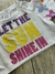 Remera top algodón con brillos Sun - comprar online