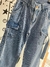Jeans wide cargo con tiras en internet