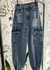 Jeans slouchy cargo con roturas