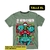 Remera ANIME POKEMON GRASS Talle XL (verde)