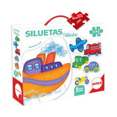 SILUETAS PUZZLE DE 2 3 y 4 PIEZAS ART 3023 - comprar online